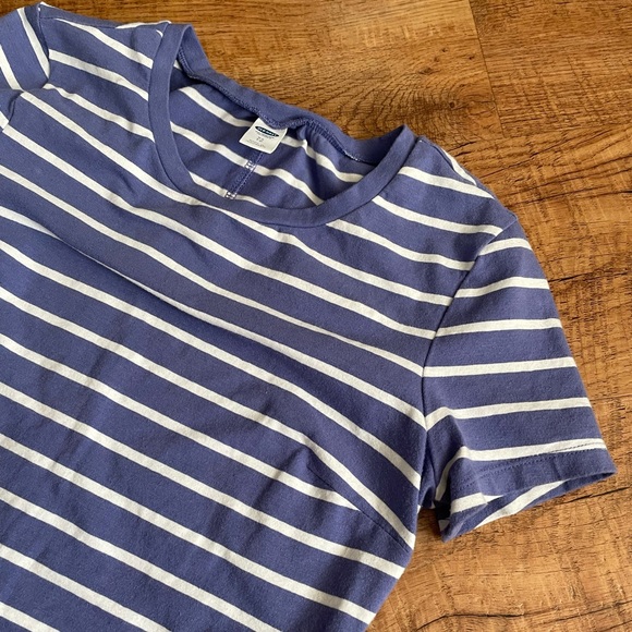 Light Blue and white striped Old Navy Skater Dress - Picture 11 of 11